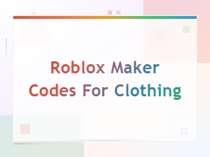 Best Roblox Maker Codes for Clothing Designs